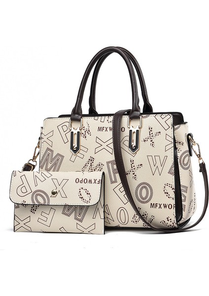 Yeni Moda Baskılı Basit Iki Parçalı Tek Omuz Crossbody Çanta (Yurt Dışından)