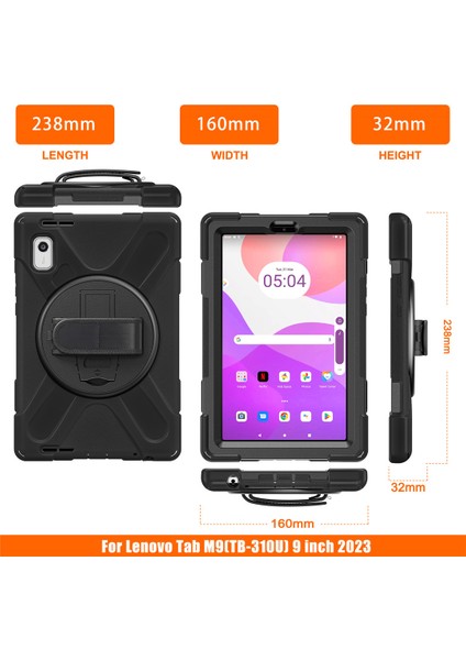 Lenovo Tab M9 Tank Kılıf ZAC40013TR Tank Kılıf TB-310FU Hard Case