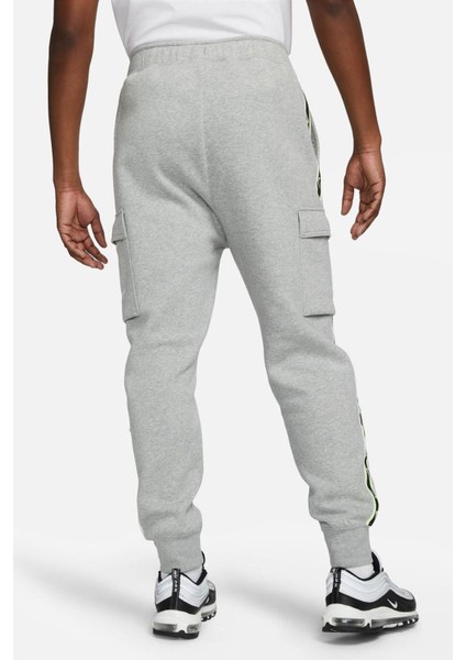 Sportswear Repeat Standart Fit Kesim Şardonlu Kargo Cepli Erkek Eşofman Altı Gri fiyatları