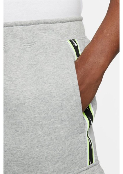 Sportswear Repeat Standart Fit Kesim Şardonlu Kargo Cepli Erkek Eşofman Altı Gri fırsatları
