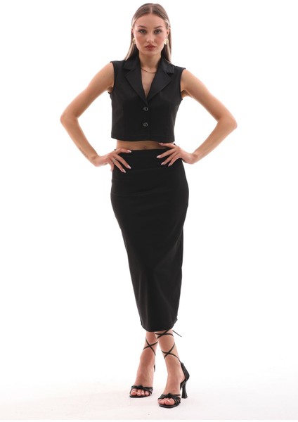 Yakalı Yelek Etek Takım fiyatları