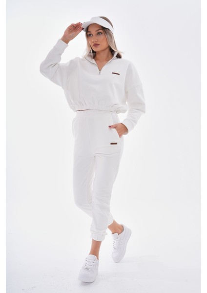 Şardonlu Dik Yaka Eşofman Takım