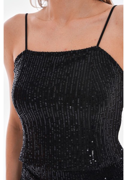 Pul Payetli Bluz Pantolon Takım modelleri