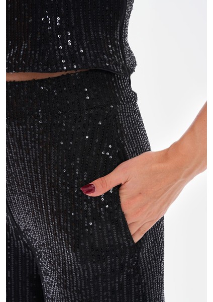 Pul Payetli Bluz Pantolon Takım fırsatları