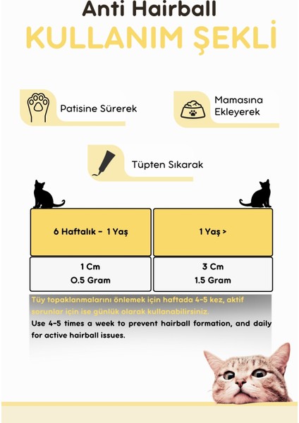 Tüy Yumağı ve Deri & Tüy Sağlığı Seti (Malt Paste ve B+ Complex)