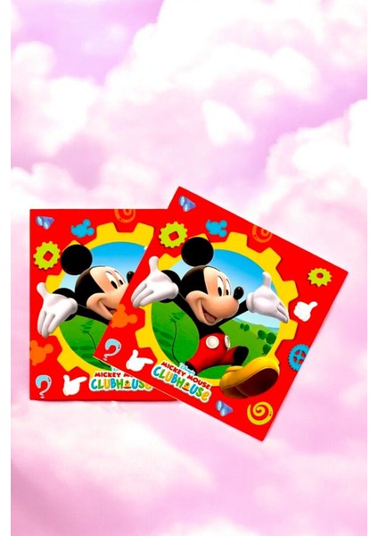 16 Adet Mickey Mouse Temalı Peçete - Doğum Günü Parti ve Eğlenceli Etkinlikler Için fiyatları