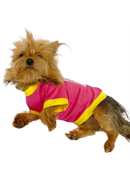 I Love Mom Pink, Oval Yaka Tişört Köpek Kıyafeti Köpek Elbisesi Anneler Günü fırsatları