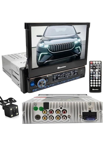 RD-6100 7 Indash Bluetoothlu Multimedya Oto Teyp 4X50 Watt