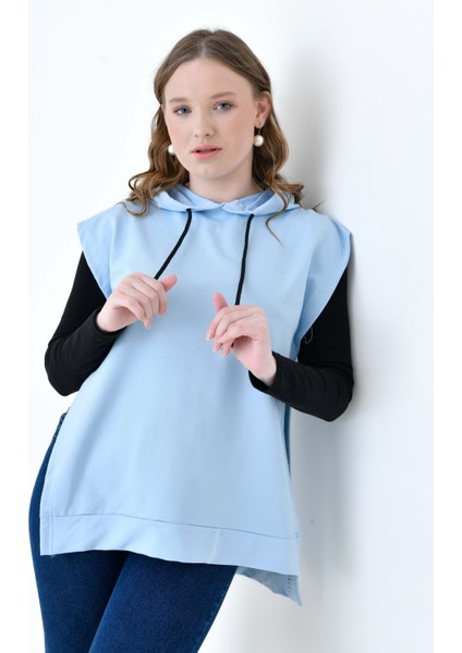 Mırach Curve Yanları Açık Büyük Beden Oversize Sweatshirt Süveter Modeli Sıfır Kol Tasarım indirimleri