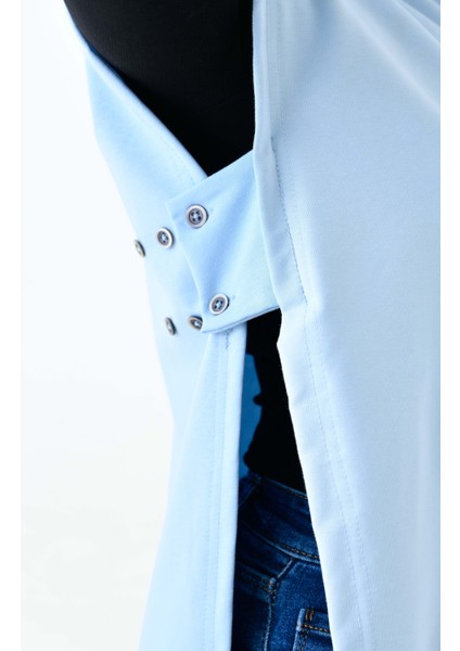 Mırach Curve Yanları Açık Büyük Beden Oversize Sweatshirt Süveter Modeli Sıfır Kol Tasarım