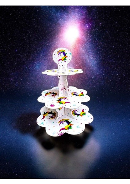 Unicorn Temalı Kek Standı - Doğum Günü Parti ve Eğlenceli Etkinlikler Için