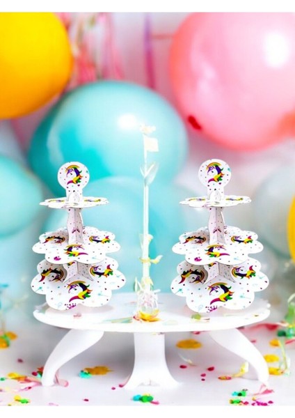 Unicorn Temalı Kek Standı - Doğum Günü Parti ve Eğlenceli Etkinlikler Için fiyatları