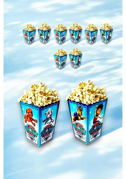 Paw Patrol Çizgi Film Temalı 8 Adet Mısır Kutusu - Doğum Günü ve Parti Süslemeleri fiyatları
