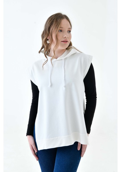 Mırach Curve Yanları Açık Büyük Beden Oversize Sweatshirt Süveter Modeli Sıfır Kol Tasarım fırsatları