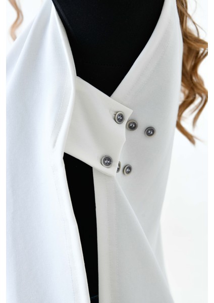 Mırach Curve Yanları Açık Büyük Beden Oversize Sweatshirt Süveter Modeli Sıfır Kol Tasarım