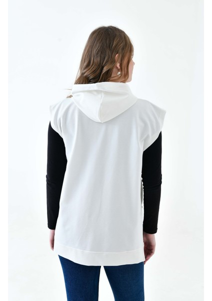 Mırach Curve Yanları Açık Büyük Beden Oversize Sweatshirt Süveter Modeli Sıfır Kol Tasarım