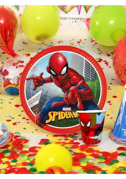 Spider-Man Temalı Tabak ve Bardak Seti - Doğum Günü Parti ve Eğlenceli Etkinlikler Için fiyatları