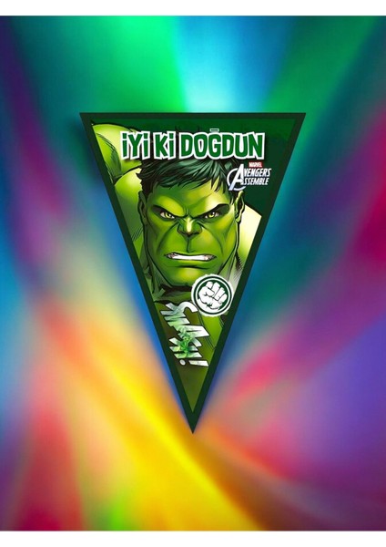 Hulk Temalı Flama - Doğum Günü Parti ve Eğlenceli Etkinlikler Için