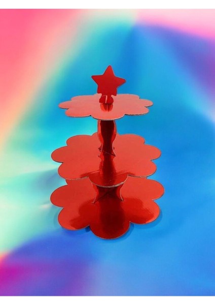 Spider-Man Kırmızı Kek Standı - Doğum Günü Parti ve Eğlenceli Etkinlikler Için