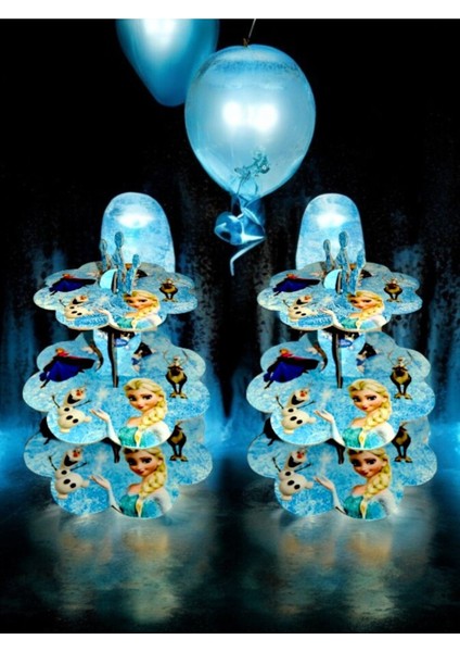 Frozen Temalı Kek Standı - Doğum Günü Parti ve Eğlenceli Etkinlikler I?çin