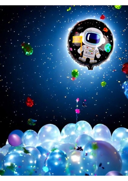 Uzay Temalı Folyo Balon - Doğum Günü Parti ve Eğlenceli Etkinlikler Için fiyatları