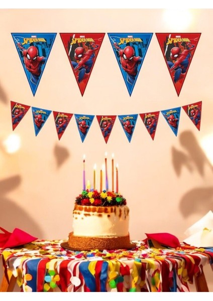 Spider-Man Temalı Flama - Doğum Günü Parti ve Eğlenceli Etkinlikler Için