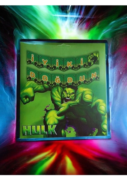 Hulk Temalı Iyi Ki Doğdun Banner - Doğum Günü Parti ve Eğlenceli Etkinlikler Için fiyatları