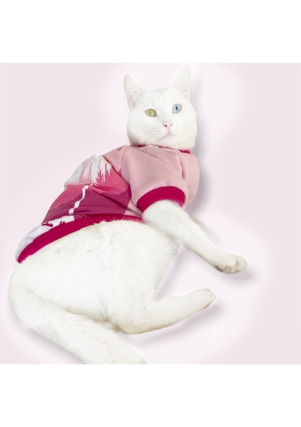 Nature Pink Oval Yaka Tişört Kedi Kıyafeti fiyatları
