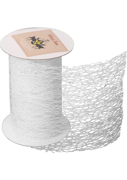 Beyaz Simli Dekor Rulo 11,5 cm x 2,7m