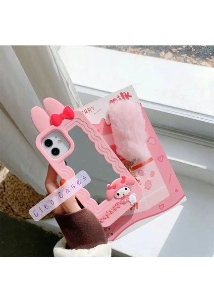 iPhon Ayfon 13 Pro Uyumlu My Melody Detaylı Anime Figürlü Yumuşacık Hamur Kılıf