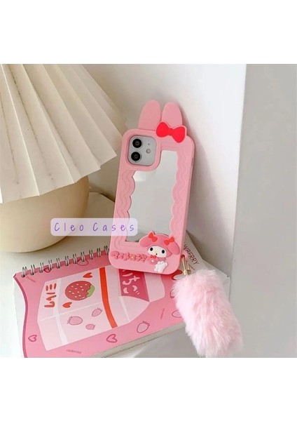 iPhon Ayfon 13 Pro Uyumlu My Melody Detaylı Anime Figürlü Yumuşacık Hamur Kılıf