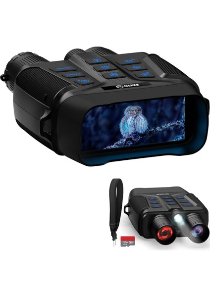 Termal Gece Görüş Dürbünü (4k Gece ve Gündüz Görüşü, 600 Metre Menzil, 5000 Mah Şarjlı Pil, 58 Mp Çözünürlük)
