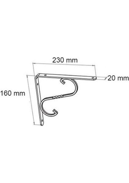 Ayarlı Raf Altı 3 No 30X15MM