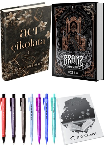 Bronz 3 İmparatoriçe (Ciltli) ve Acı Çikolata (Ciltli) 2'li Set - Kalem