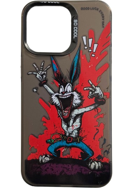 iPhone 11 Pro Uyumlu Wonderland Serisi Animasyon Karakteri Tasarımlı Sert Silikon Telefon Kılıfı