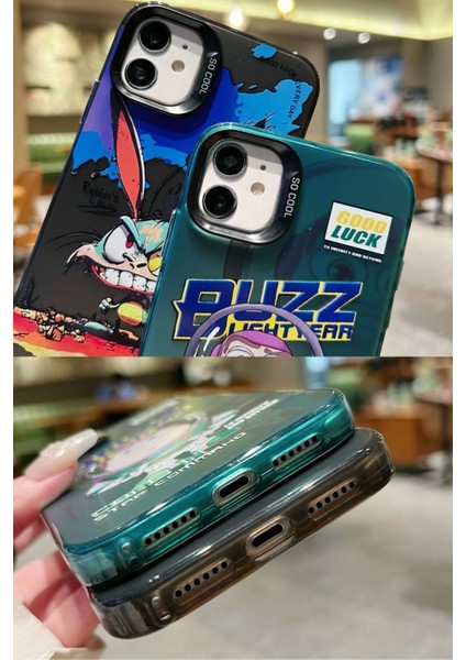 iPhone 11 Uyumlu Wonderland Serisi Animasyon Karakteri Tasarımlı Sert Silikon Telefon Kılıfı