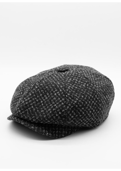 Erkek Kontrast Desenli Yünlü Kışlık Ingiliz Kasket fiyatları