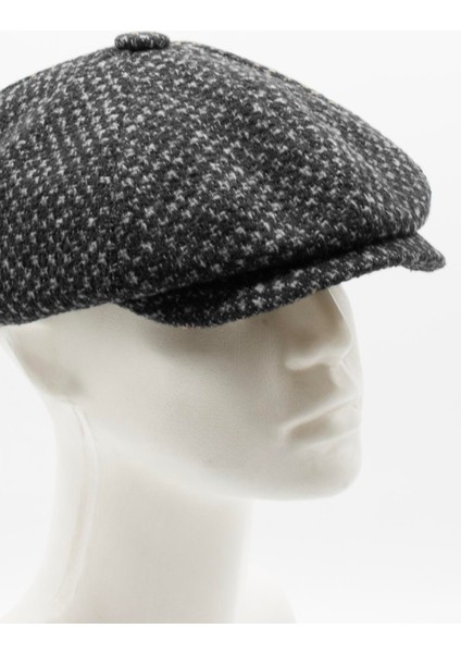 Erkek Kontrast Desenli Yünlü Kışlık Ingiliz Kasket fırsatları