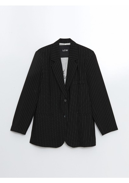 Çizgili Kadın Blazer CEKET-W4LO12Z8-MXM-8684148505683