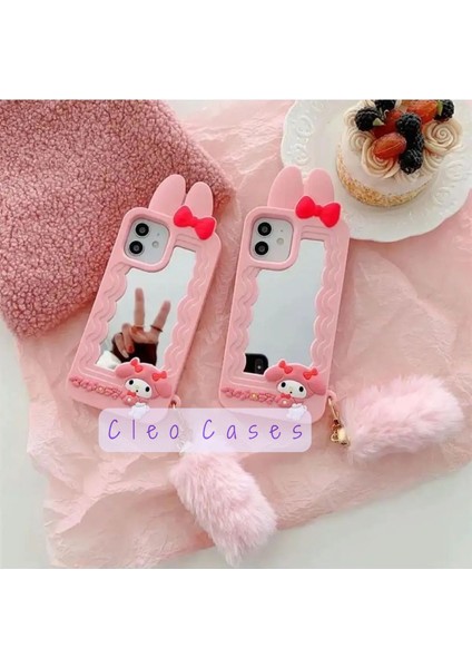 iPhon Ayfon 13 Pro Uyumlu My Melody Detaylı Anime Figürlü Yumuşacık Hamur Kılıf