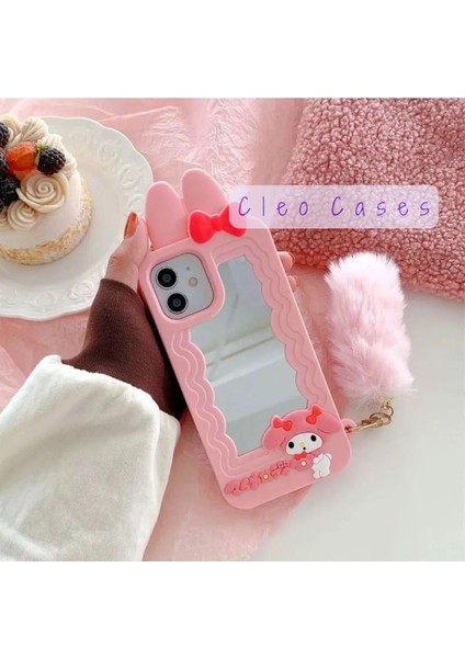 iPhon Ayfon 13 Pro Uyumlu My Melody Detaylı Anime Figürlü Yumuşacık Hamur Kılıf