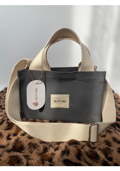 Mutebag Classic Mini Mumlu Kanvas Kadın Omuz ve El Çantası