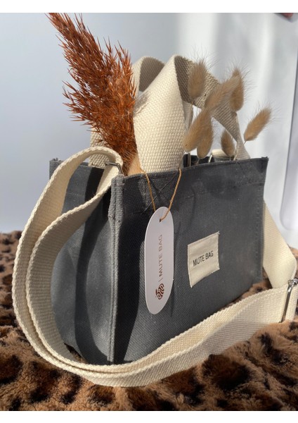 Mutebag Classic Mini Mumlu Kanvas Kadın Omuz ve El Çantası