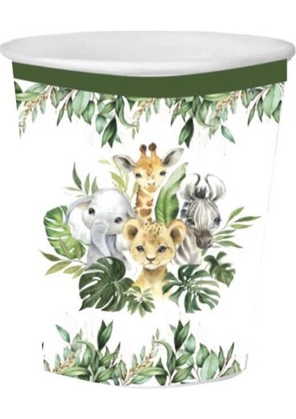 Baby Animal Karton Bardak 8oz