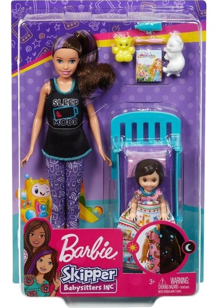 FHY97 Barbie Bebek Bakıcısı Bebeği ve Aksesuarları Oyun Seti