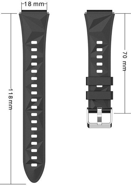 Huawei Gt4 41MM Zore KRD-129 18MM Silikon Kordon Strap Kayış