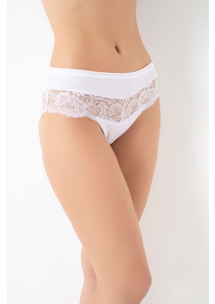 Günlük Pamuklu Dantel Desenli Slip 932 fiyatları