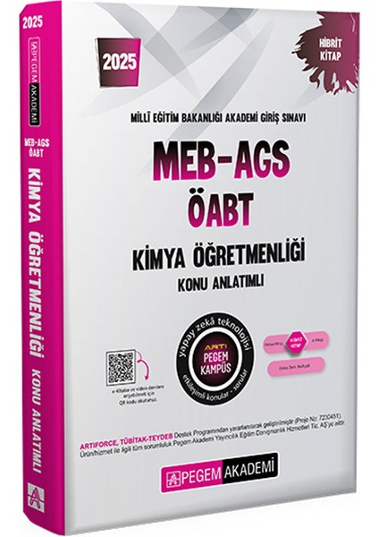 2025 Meb-Ags-Öabt Kimya Öğretmenliği Konu Anlatımlı