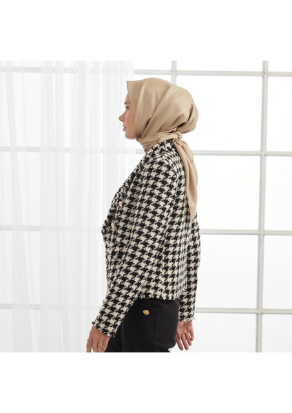 Ipekevi Düz Twill Ipek Eşarp - Bej