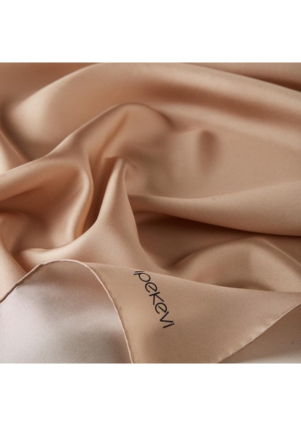 Ipekevi Düz Twill Ipek Eşarp - Bej modelleri